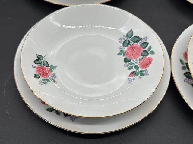 Vajilla - Scherzer Bavaria con decoración de rosas