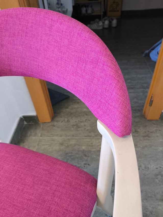 Comedor cristal 4 sillas morado