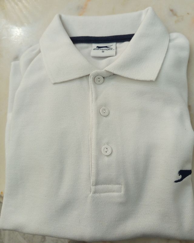Polo Slazenger Uomo Tg.S Bianco