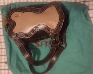 Bolso Tous bandolera beige y marrón