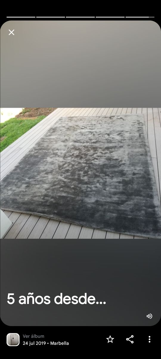 Alfombra gris - 350x250cm