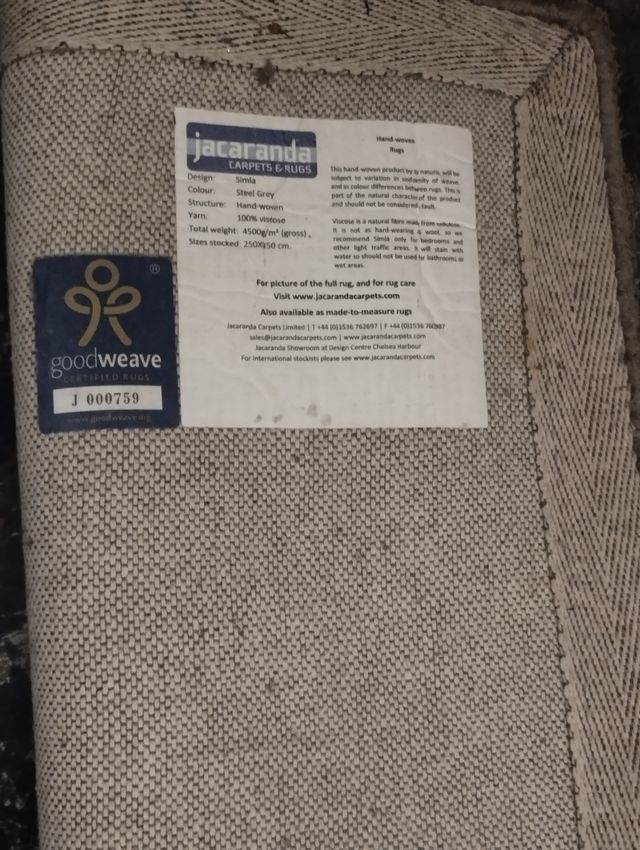 Alfombra gris - 350x250cm