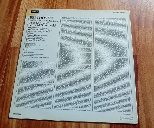 Vinilo Beethoven - Sinfonía 9