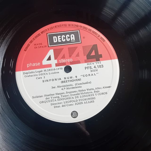 Vinilo Beethoven - Sinfonía 9