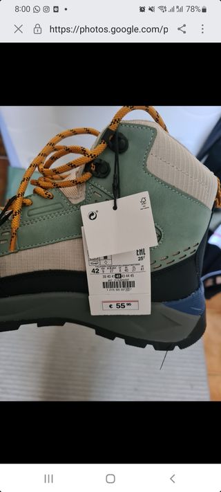 Botas Zara trekking - talla 42