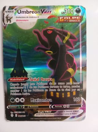 Umbreon Vmax 215-203 Carta Pokemon rara.