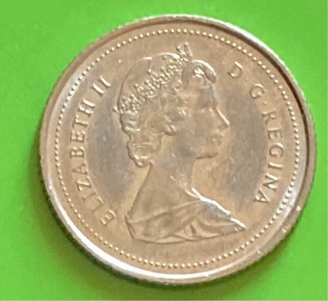 Due Monete da 10 centesimi Canada 1987