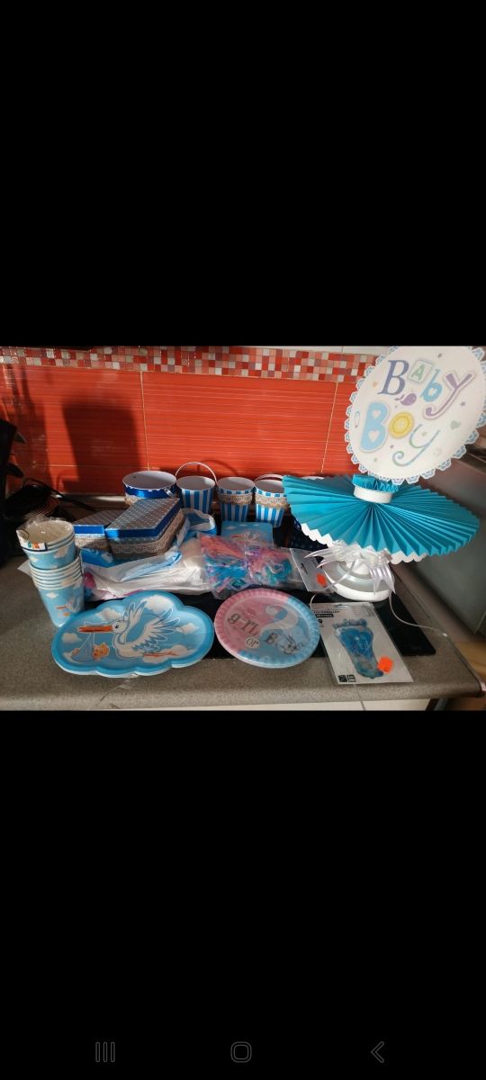 Decoración fiesta cumpleaños Baby Shower Niño