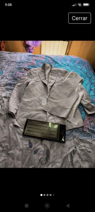 Conjunto ceremonia chaqueta chaleco y fajin