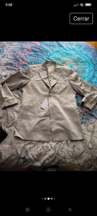 Conjunto ceremonia chaqueta chaleco y fajin