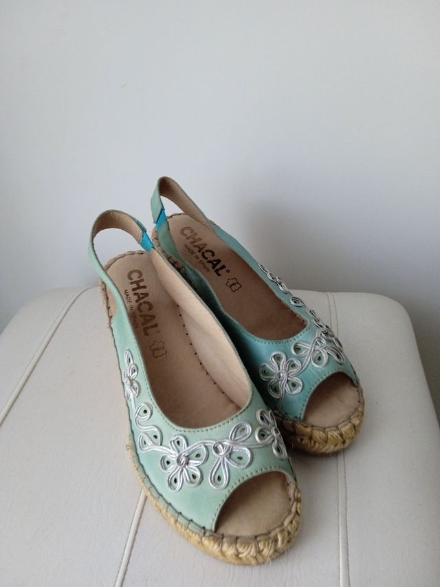 Alpargatas Chacal - Cuña Verde Agua