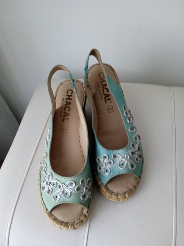 Alpargatas Chacal - Cuña Verde Agua