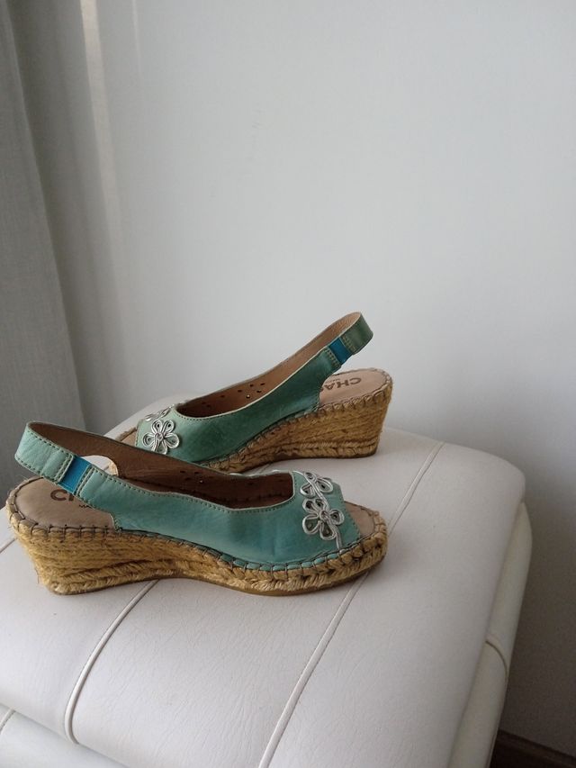 Alpargatas Chacal - Cuña Verde Agua