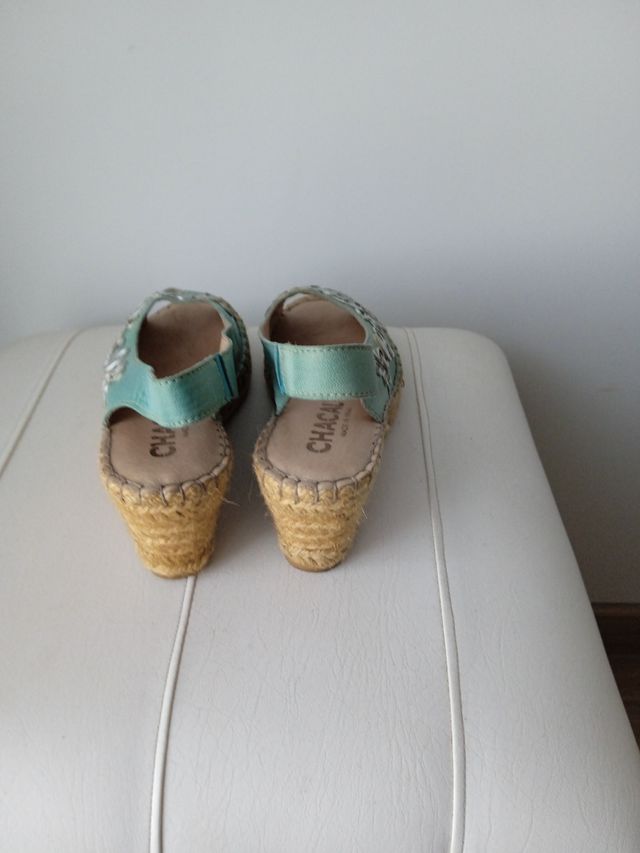 Alpargatas Chacal - Cuña Verde Agua