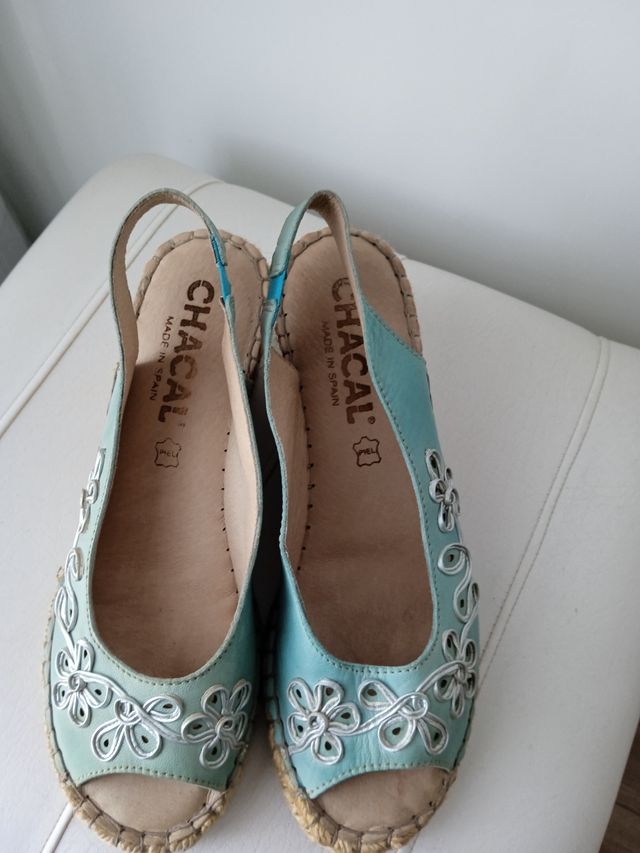 Alpargatas Chacal - Cuña Verde Agua