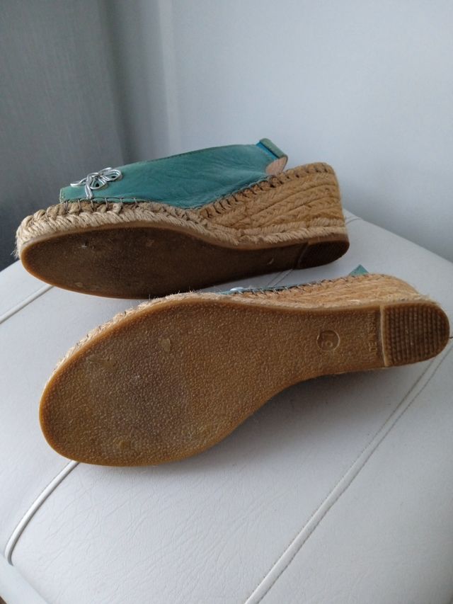 Alpargatas Chacal - Cuña Verde Agua