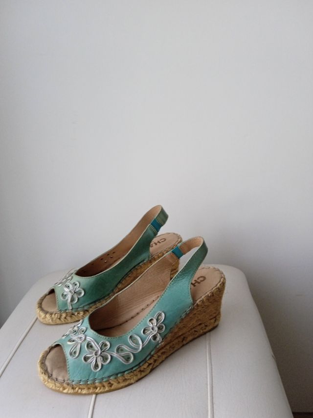 Alpargatas Chacal - Cuña Verde Agua