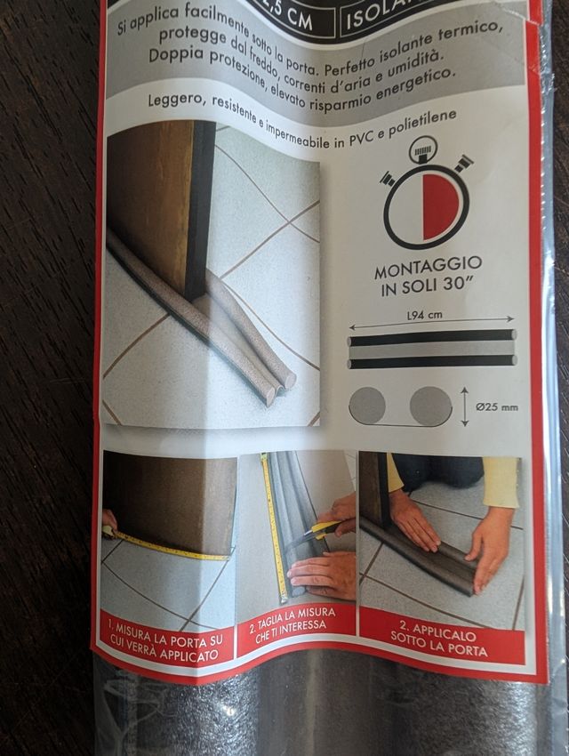 Paraspifferi sottoporta nuovo