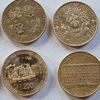Repubblica Italiana lotto 9 monete commemorative