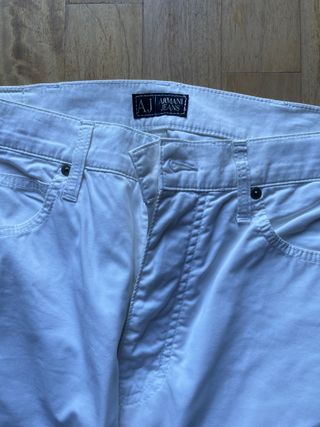 Pantaloni Armani Jeans bianchi