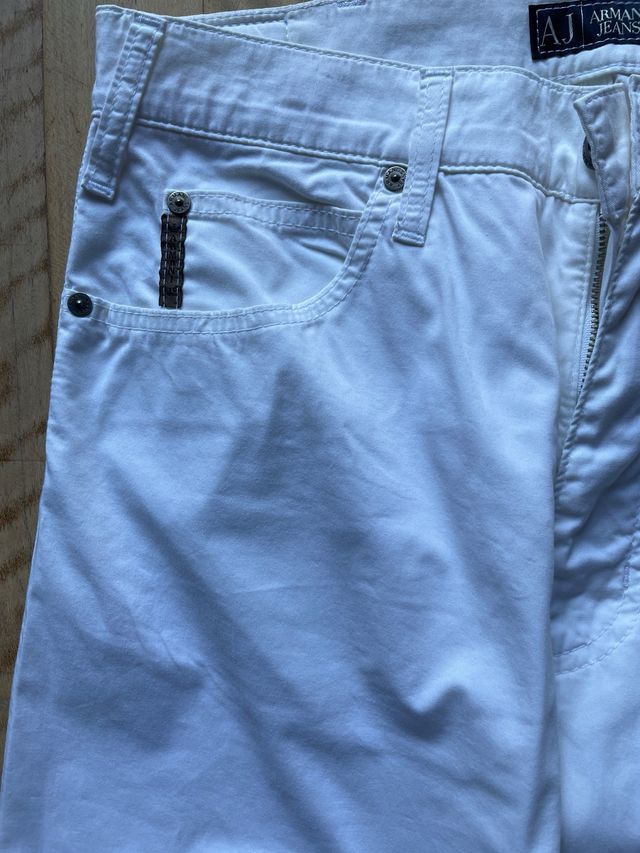 Pantaloni Armani Jeans bianchi