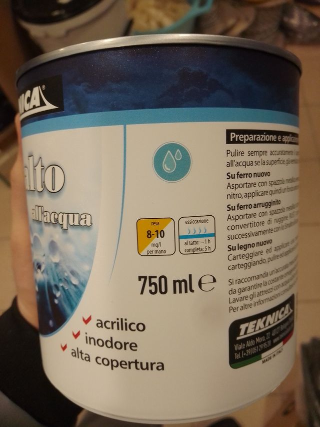 SMALTO ALL'ACQUA ACRILICO BIANCO OPACO