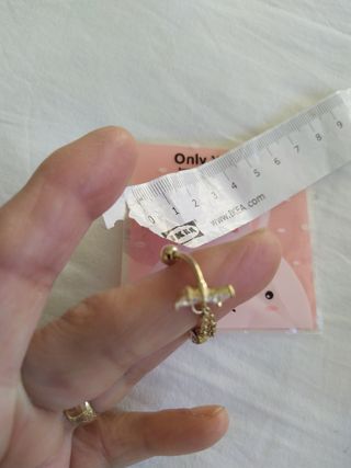 Piercing oro blanco - 6€