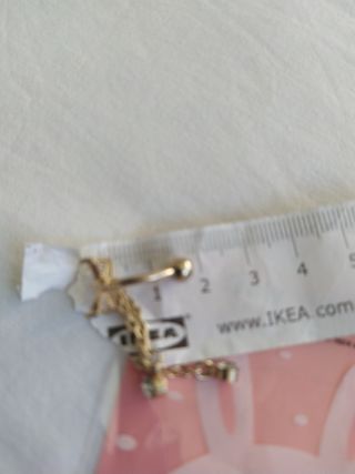 Piercing oro blanco - 6€