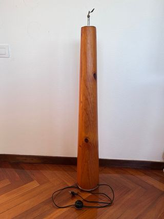 Cuerpo lámpara pie madera 102 cm vintage