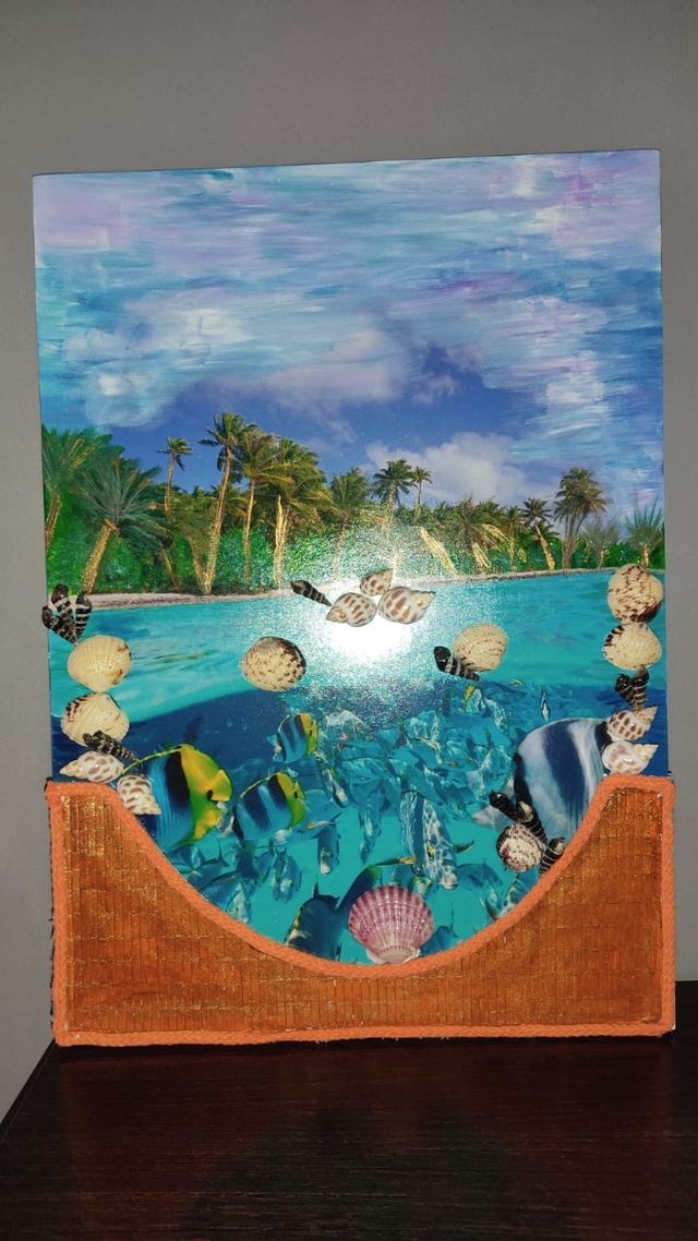 Liquidacion 2 Lienzos marinos únicos en relieve