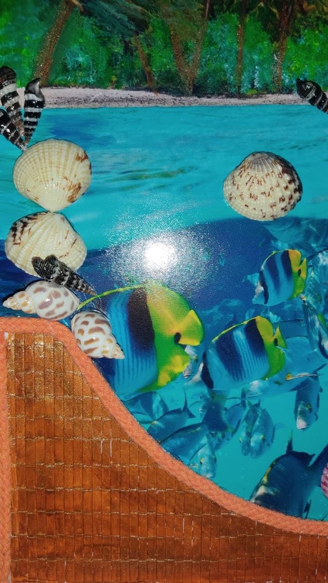 Liquidacion 2 Lienzos marinos únicos en relieve