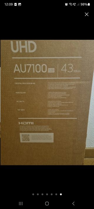 TV SAMSUNG NUEVA modelo AU7105 Crystal UHD