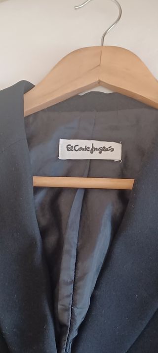Americana  negra EL CORTE INGLÉS 