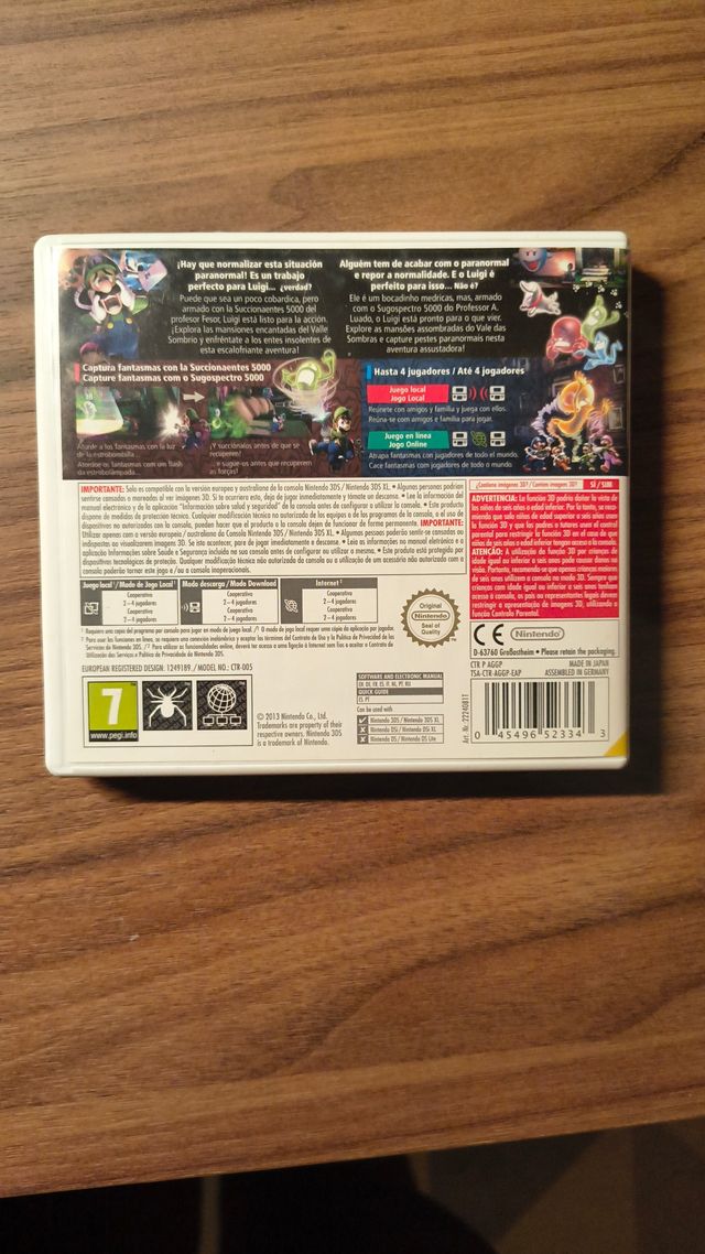 Luigi's Mansion 2 Nintendo 3ds PAL ESP