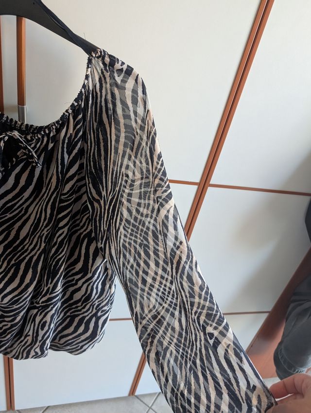 Blusa animalier donna XXXL