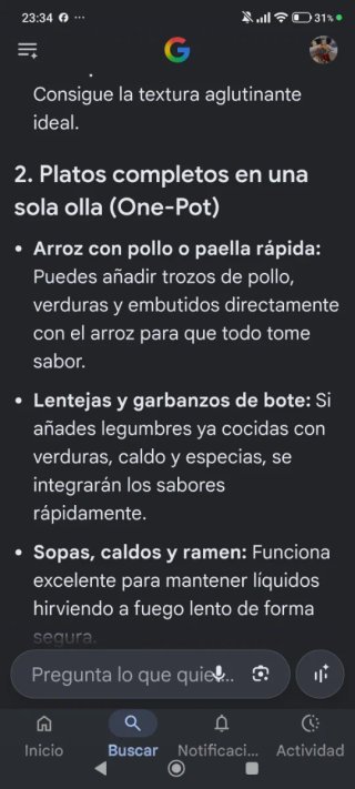 Olla arrocera cocina