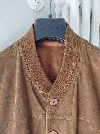 Giubbino scamosciato marrone tg. 54
