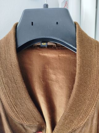 Giubbino scamosciato marrone tg. 54