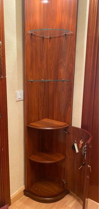 Mueble rinconera madera - vintage