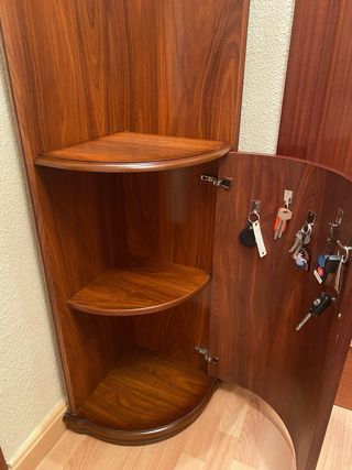 Mueble rinconera madera - vintage