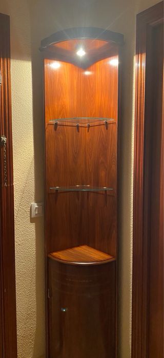 Mueble rinconera madera - vintage