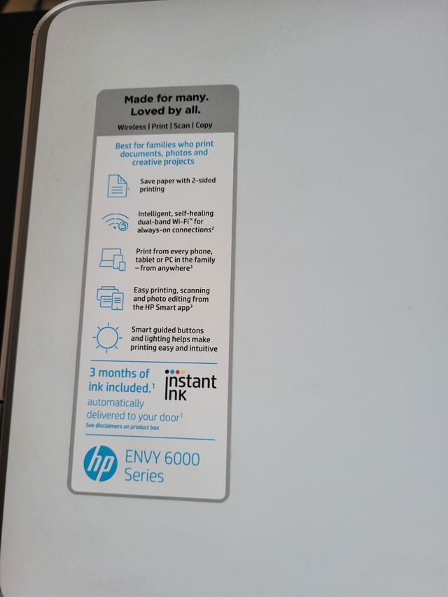 Impresora hp envy 6000