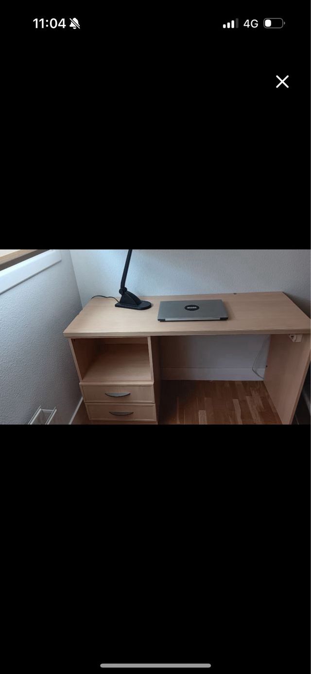 Mesa escritorio madera - beige