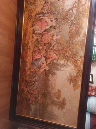 Tapiz enmarcado antiguo