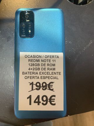 XIAOMI REDMI NOTE 11 128GB 6GB RAM- Como nuevo