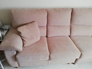 Sofá beige 4 plazas - Tejido