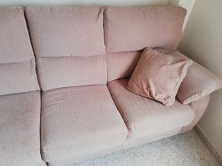 Sofá beige 4 plazas - Tejido