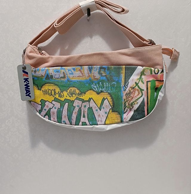 K-Way: Set 3 borse - Blu & Rosa