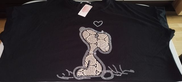 Camisetas curvy Snoopy, Mickey, Corazones
