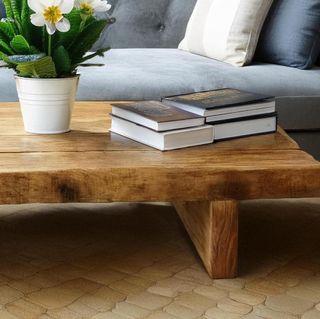 Mesa centro madera maciza - 5cm